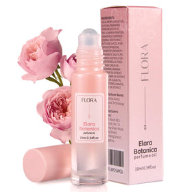Elara Botanica roll‑on front packaging showing compact travel design and elegant label