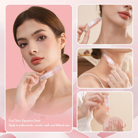 Elara Botanica oil texture on skin demonstrating concentrated formula and extended wear