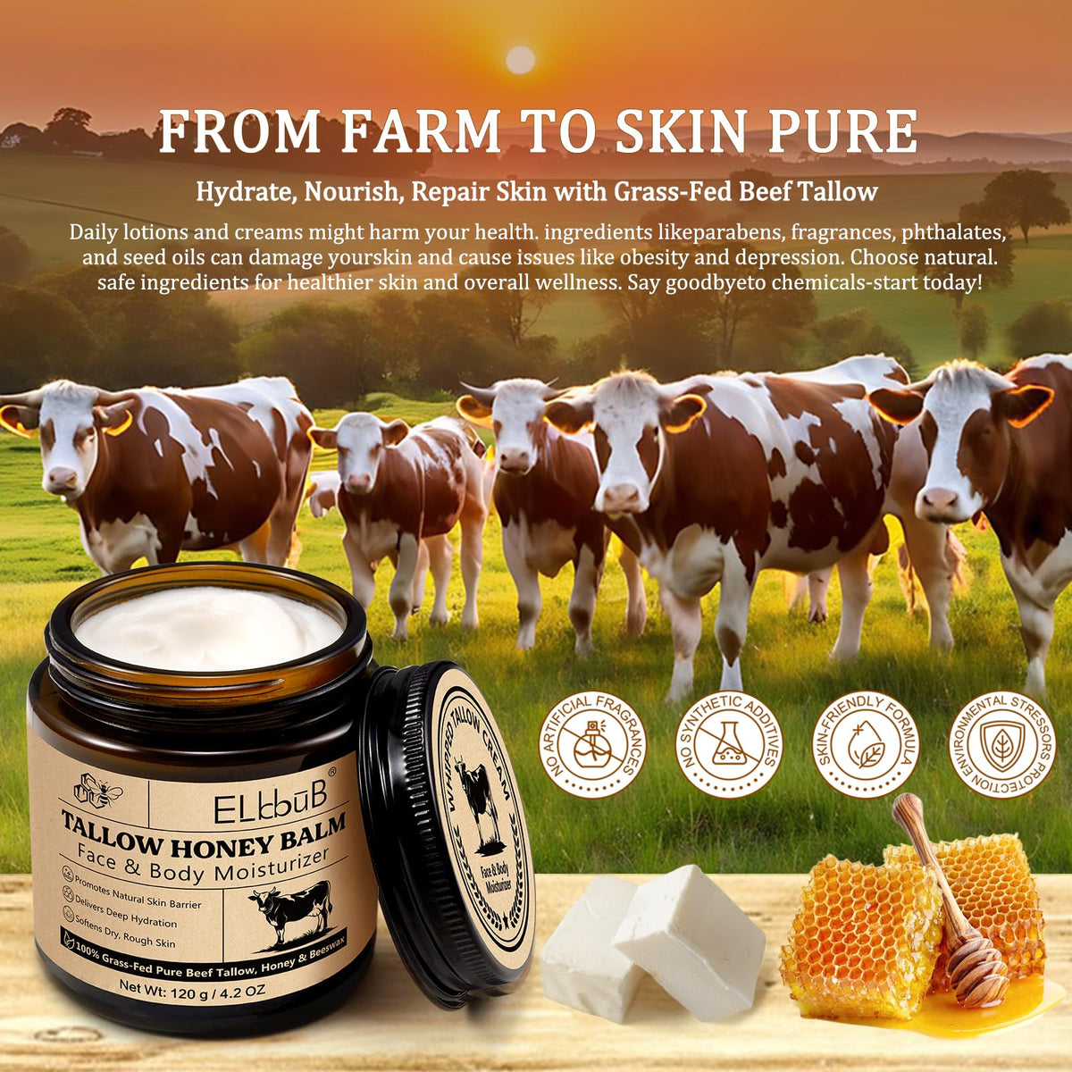 ELBBUB applying cream to hand showing instant hydration and skin comfort