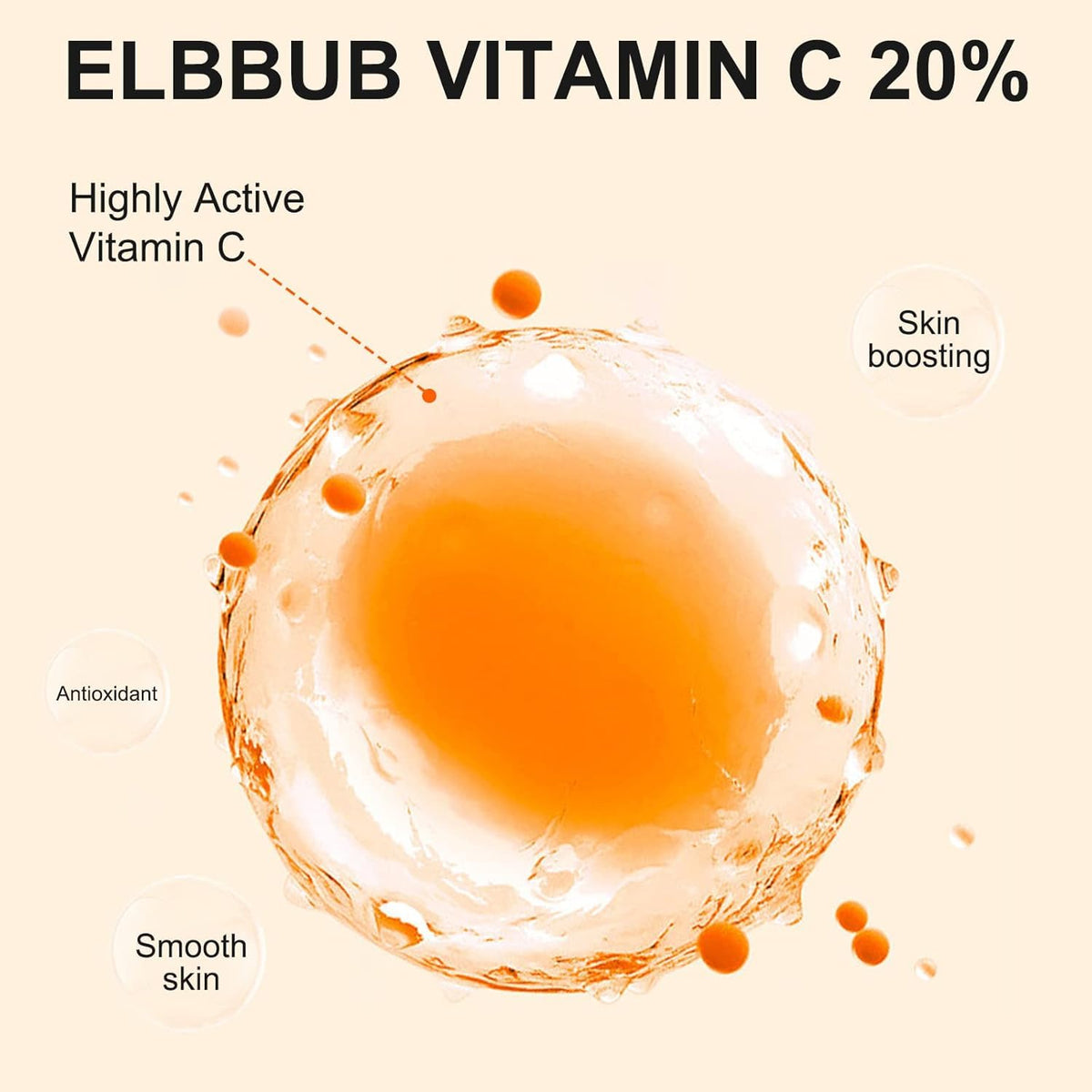 Botanical ingredients with ELBBUB bottle showcasing natural extracts and calming benefit