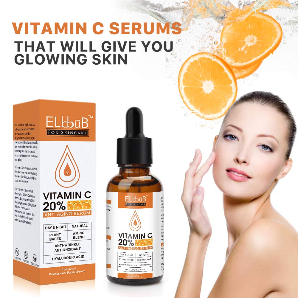 ELBBUB serum drop texture close-up highlighting lightweight absorbency