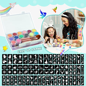 Eleanore's Diary assortment of 165 reusable stencils spread flat benefit: many design options