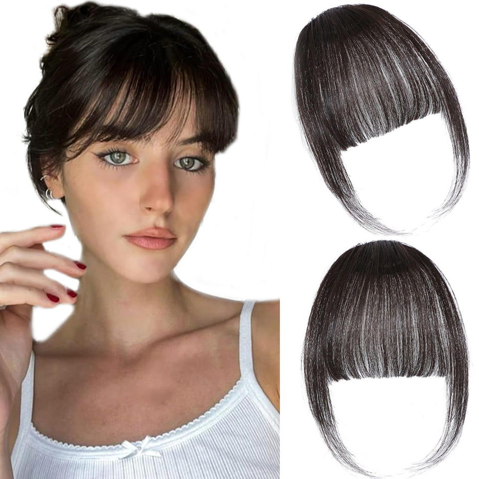 ELEFOCUS front view fringe showing natural blend and instant style