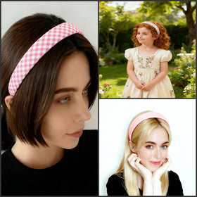 Eleilians headband styled on long hair showing secure fit and polished look
