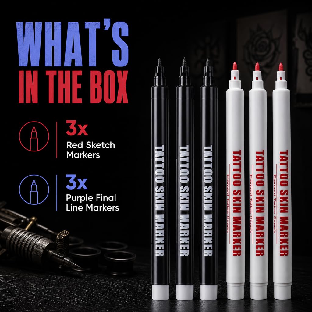 Element Tattoo Supply used by artist in studio showing professional application and usability