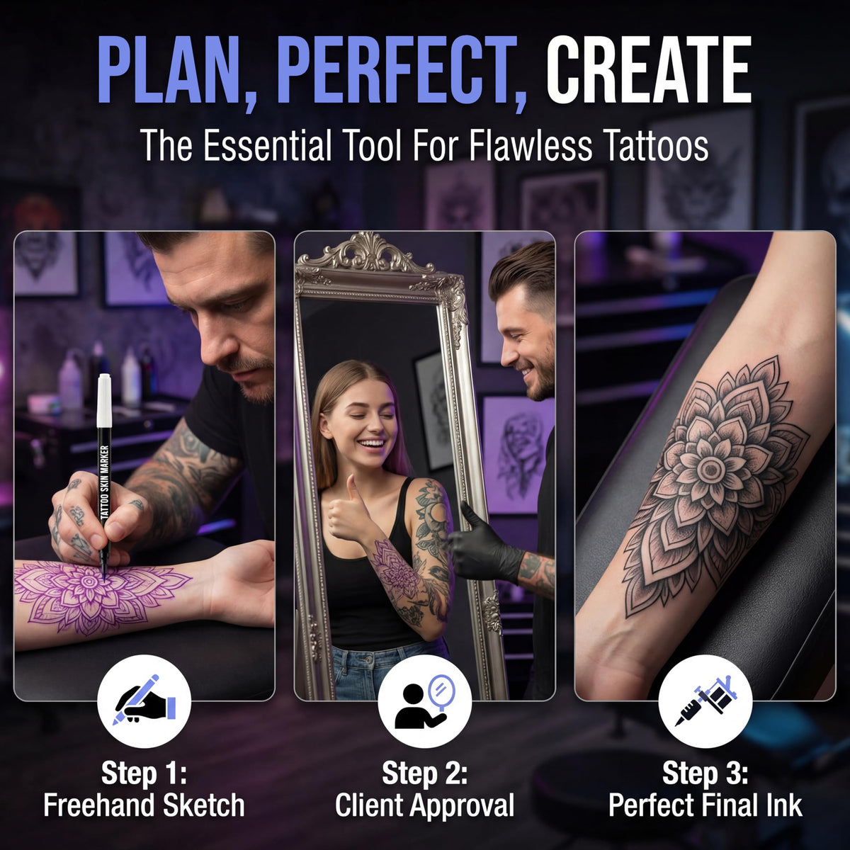 Element Tattoo Supply label showing non-toxic and body-safe product information