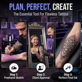 Element Tattoo Supply label showing non-toxic and body-safe product information