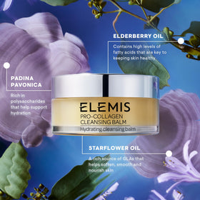ELEMIS 100g jar next to hand to display true size and portability