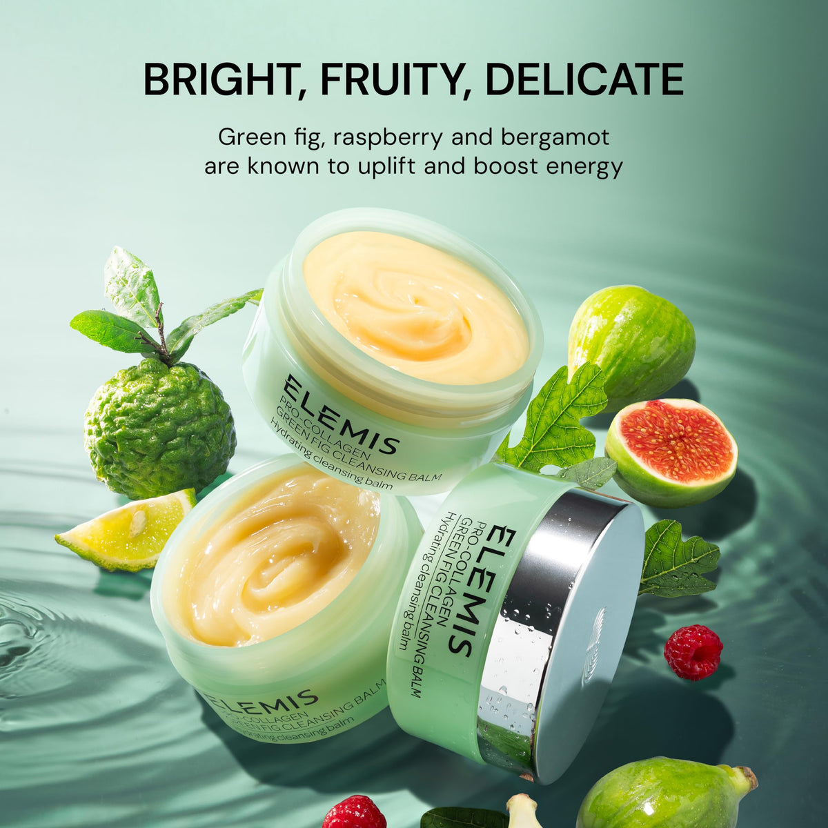 ELEMIS balm beside green fig ingredient highlighting natural notes