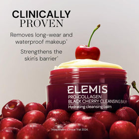 ELEMIS close-up of balm texture melting into oil benefit: smooth glide for makeup removal