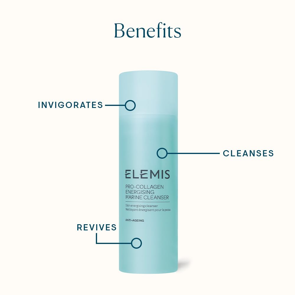 ELEMIS gel texture close-up highlighting lightweight feel and easy rinsing