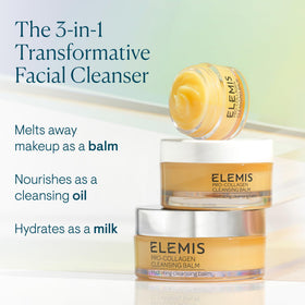 ELEMIS balm texture in jar showing rich emollient consistency