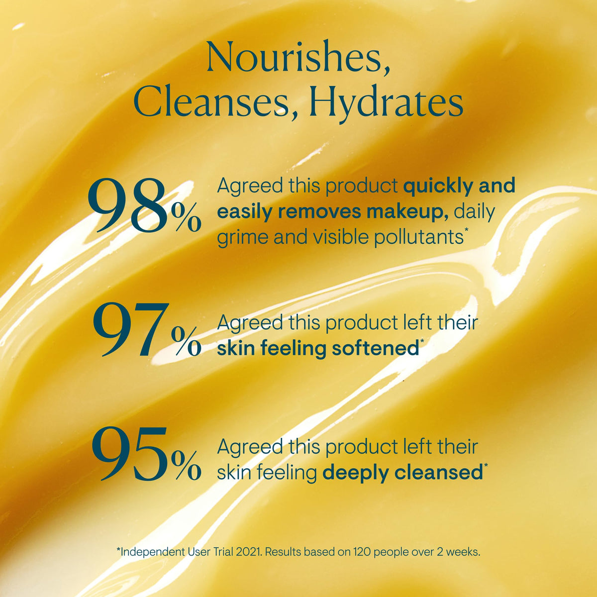 ELEMIS cleansing balm massaged onto face demonstrating gentle removal