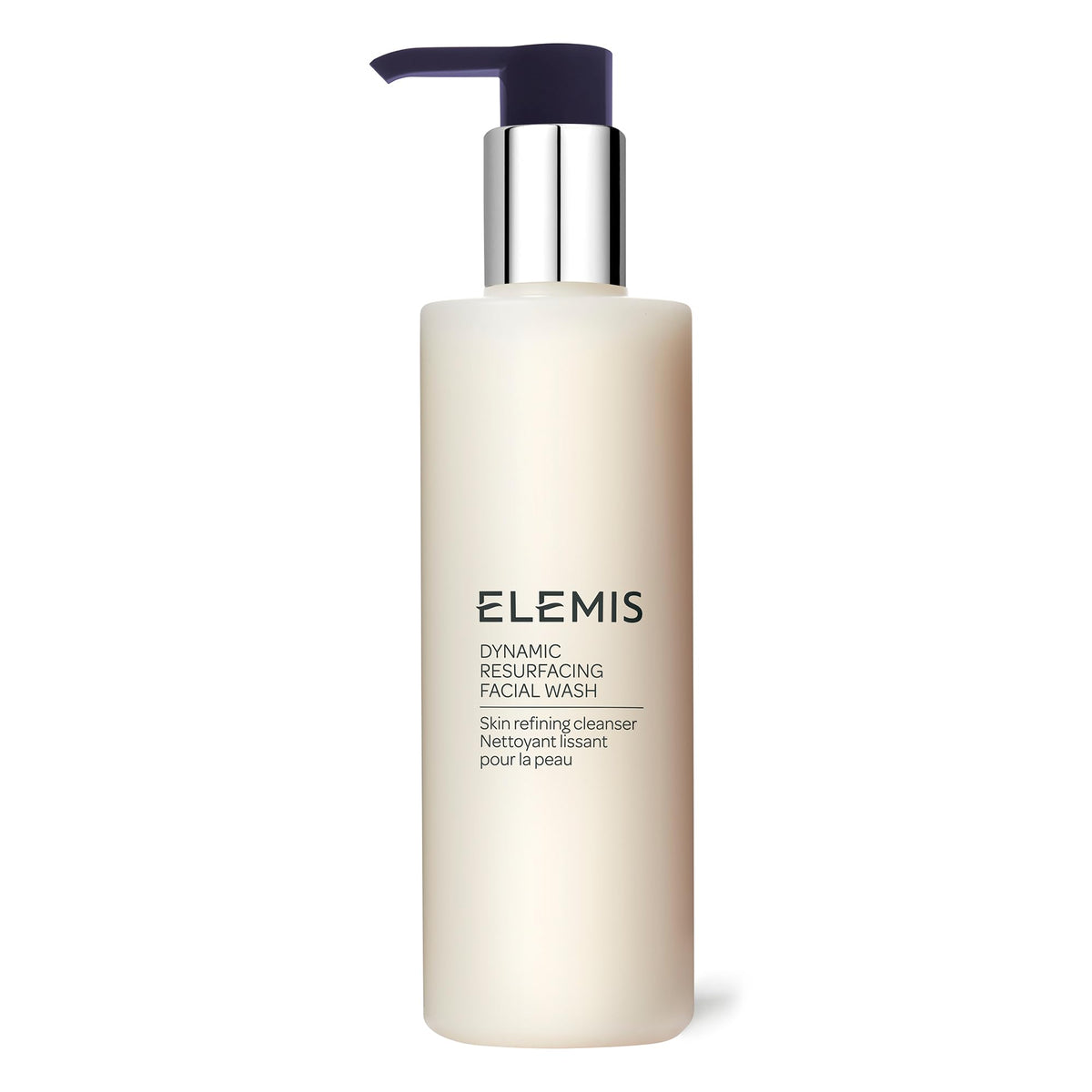 ELEMIS front packaging of dynamic resurfacing facial wash shows bottle and branding for easy ID
