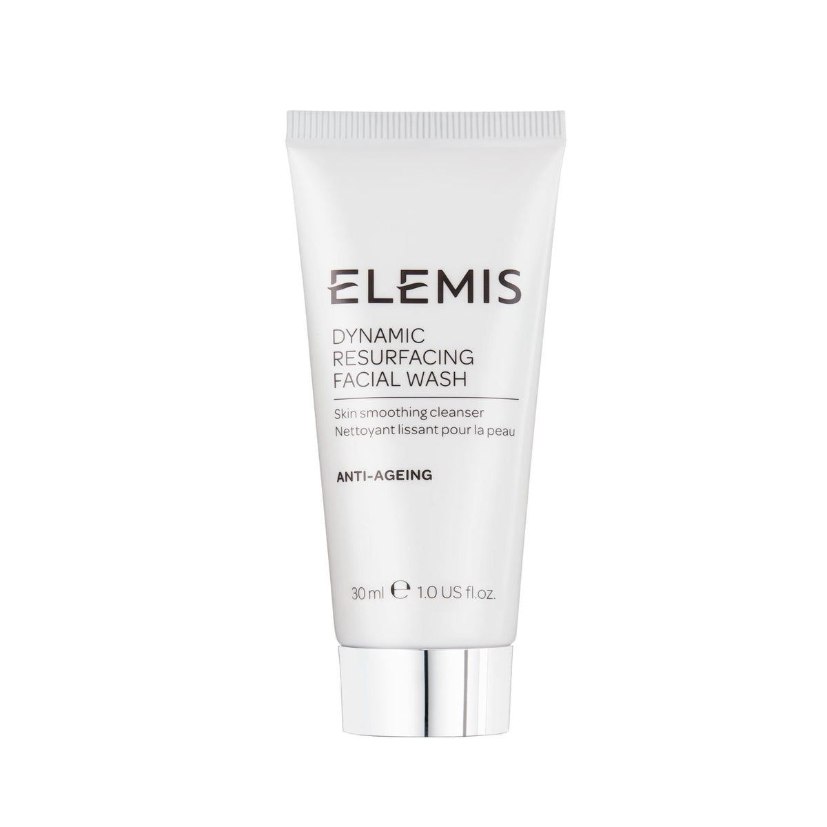 ELEMIS front packaging showing 30ml travel cleanser and brand clarity