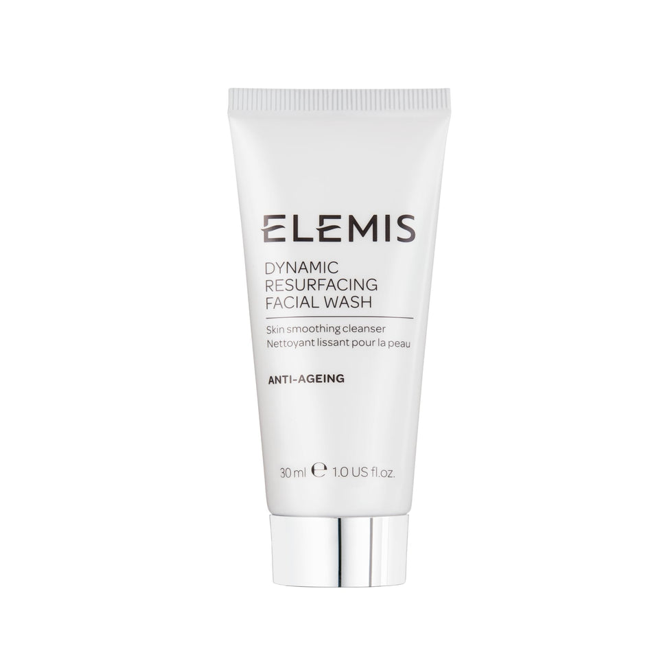 ELEMIS front packaging showing 30ml travel cleanser and brand clarity