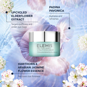 ELEMIS 15ml jar next to a coin to illustrate compact travel-friendly size