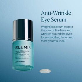 ELEMIS eye serum pipette dispensing lightweight texture for quick absorption