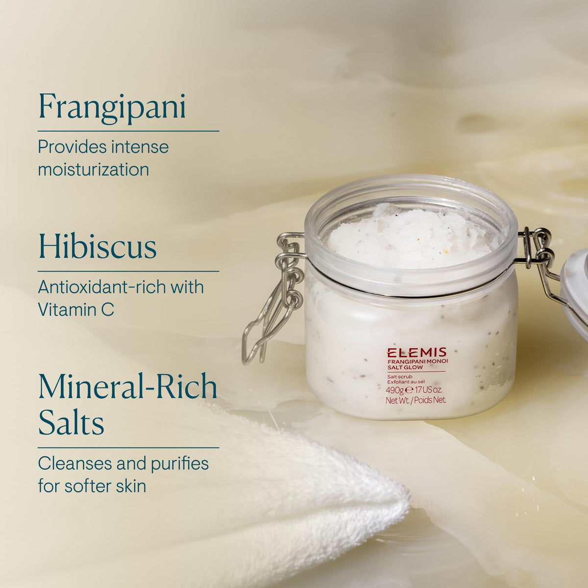 ELEMIS before and after skin comparison showing visibly smoother, softer skin