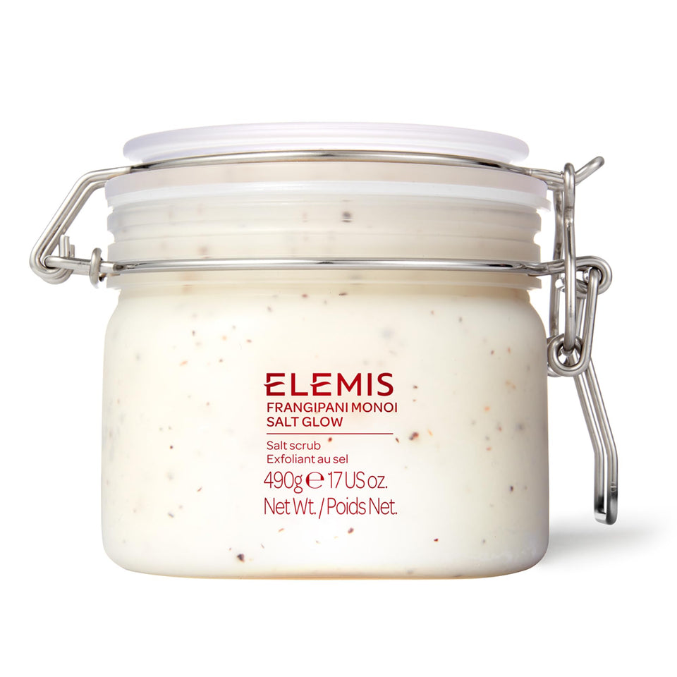 ELEMIS front jar view showing product packaging and tropical appeal
