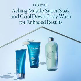 ELEMIS gel applied on shoulder showing soothing relief after activity