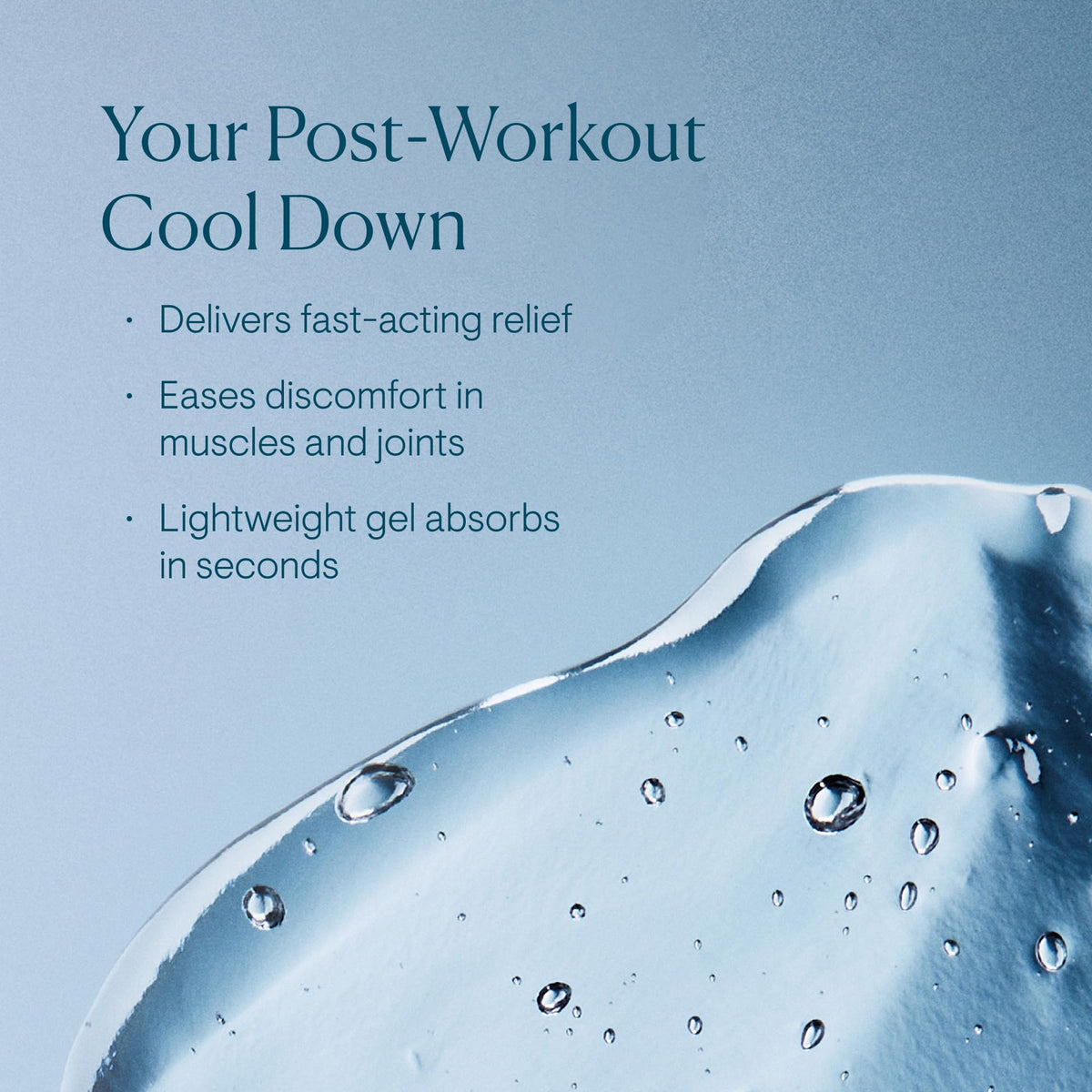 ELEMIS gel texture close-up illustrating lightweight absorption benefit