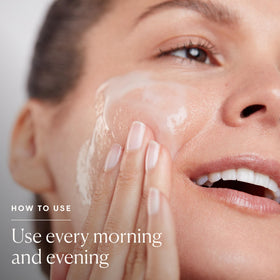 ELEMIS ingredients label highlighting white truffle and moringa for nourishment and calm