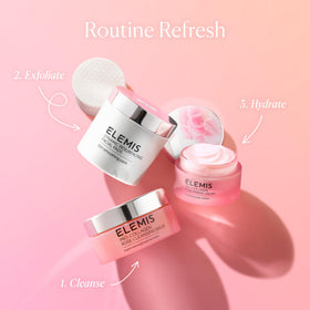 ELEMIS rose and elderberry ingredient detail emphasizing soothing nourishment