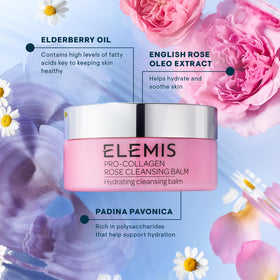 ELEMIS makeup removal before and after showing effective cleansing result