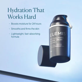 ELEMIS texture close-up highlighting lightweight cream for quick absorption benefit