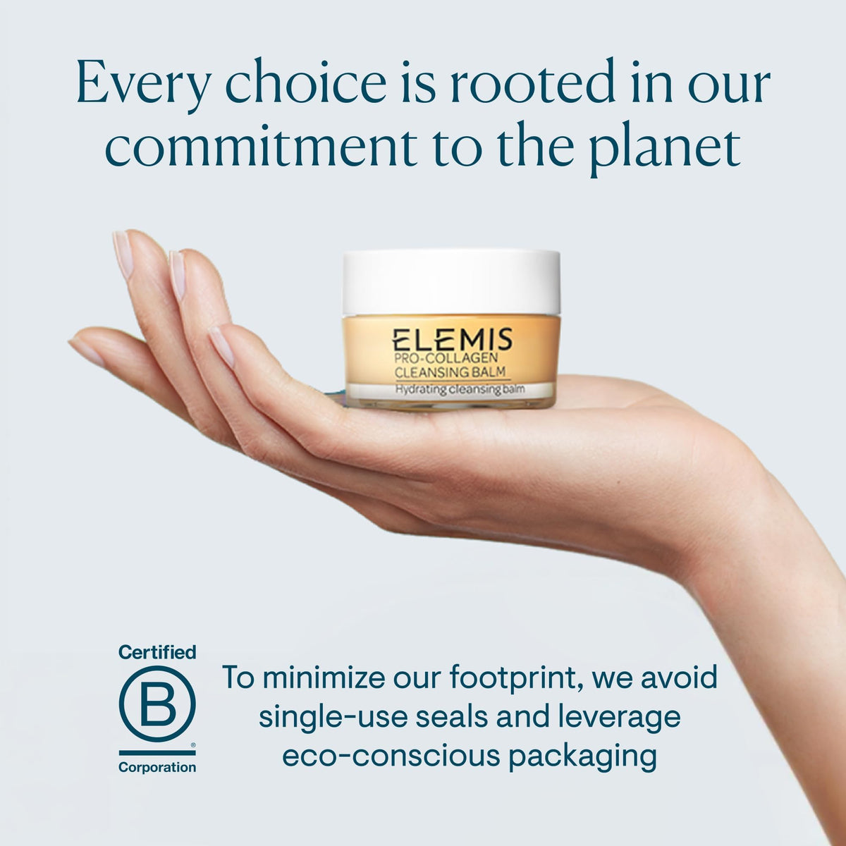 ELEMIS close-up of label and jar showing premium quality benefit