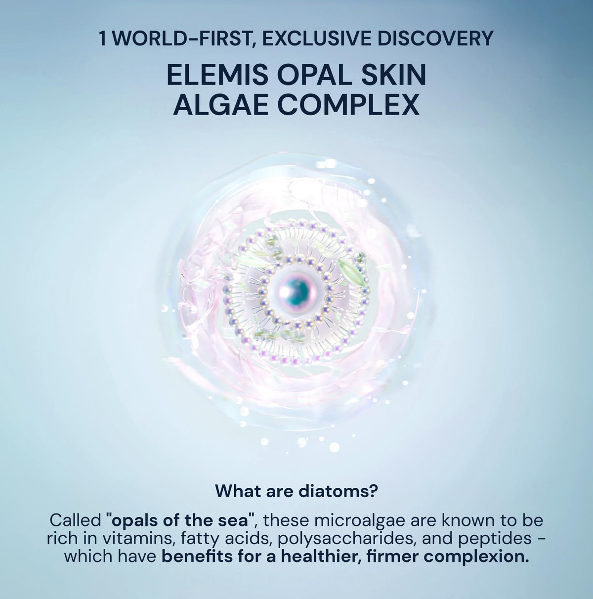 ELEMIS clear serum drop on fingertip highlighting lightweight texture and absorbency