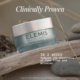 ELEMIS 50ml jar next to everyday item for size and portability benefit