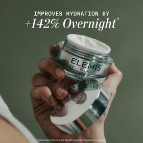 ELEMIS open jar with visible cream illustrating easy application benefit