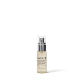 ELEMIS Pro-Collagen mist front packaging showing compact 30ml bottle and label for easy travel