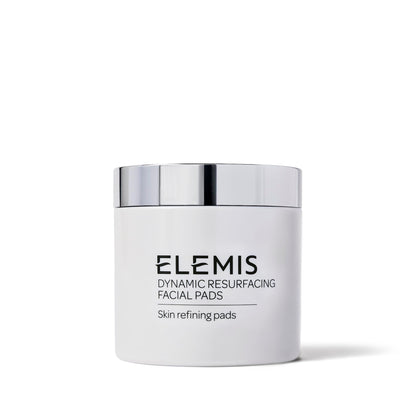 ELEMIS jar front view showing brand and convenient daily exfoliating pads benefit