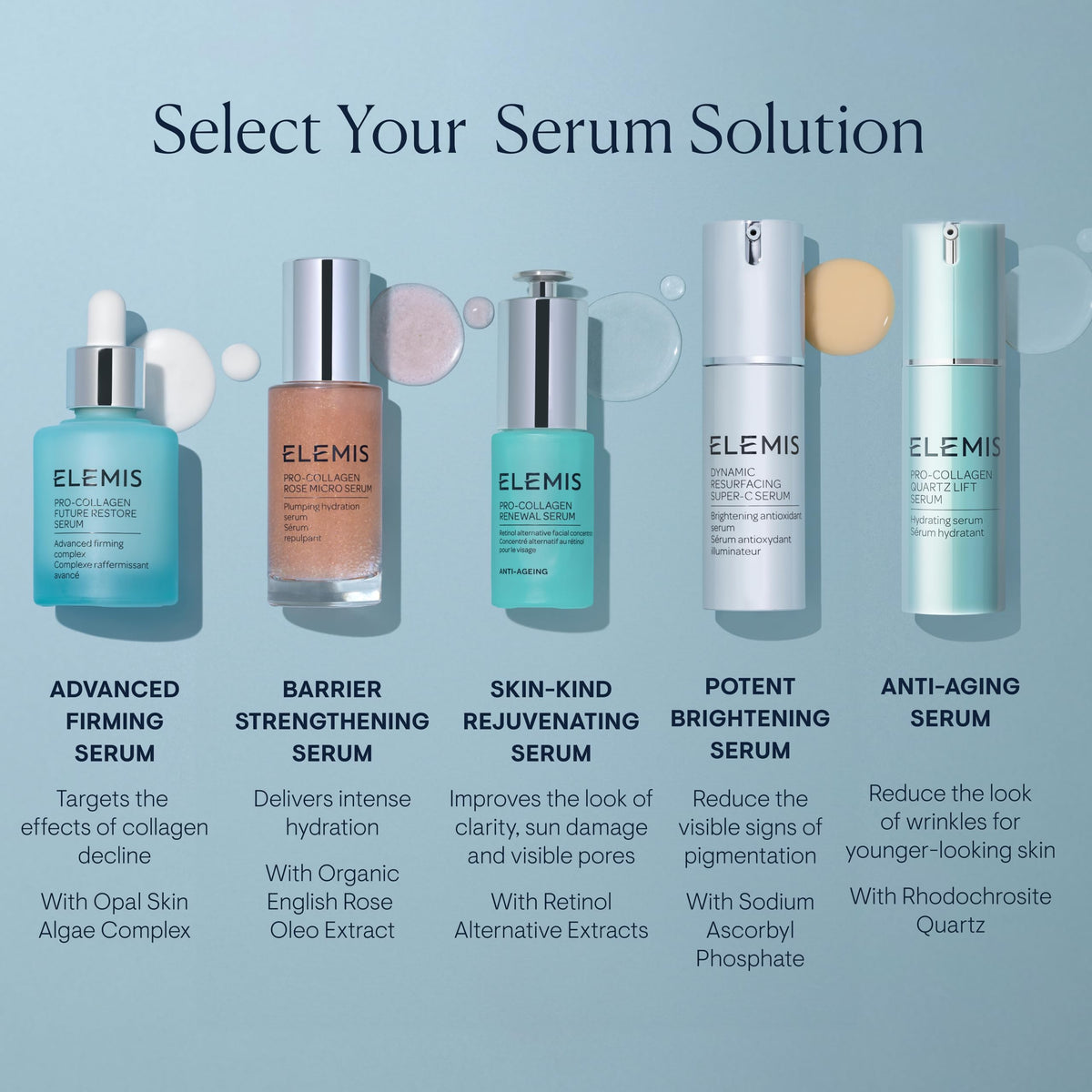 ELEMIS before and after application shot showing improved texture visibly