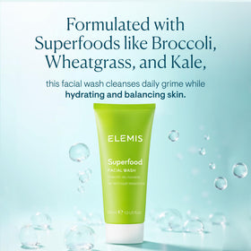 ELEMIS gel texture close-up showing lightweight clean lather benefit