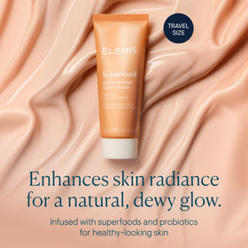 ELEMIS product applied on hand demonstrating buildable hydration and glow