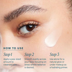 ELEMIS on vanity near skincare tools suggesting morning routine boost