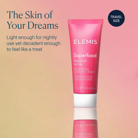 ELEMIS 15ml jar held in hand illustrating travel-friendly size and portability benefits