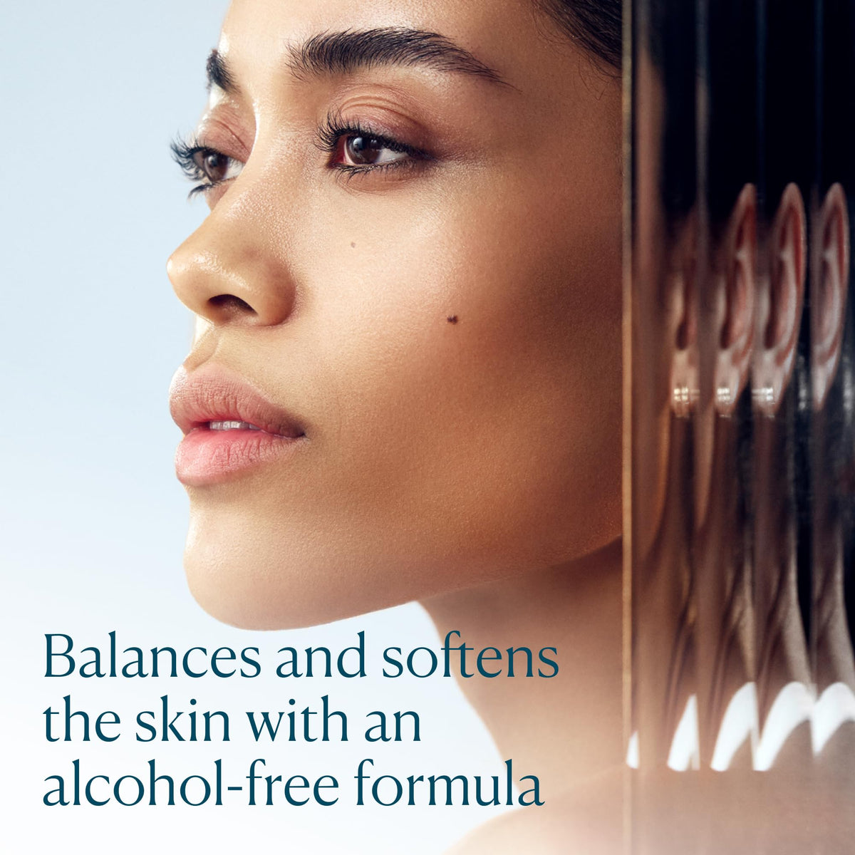 ELEMIS close-up of toner texture highlighting lightweight, fast-absorbing hydration benefit
