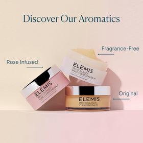 ELEMIS tub held in hand to show 100ml size and travel-friendly convenience
