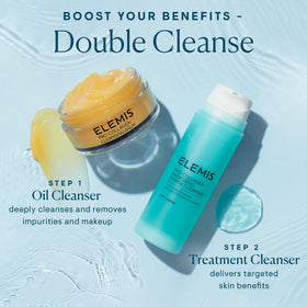 ELEMIS tube dispensing gel to demonstrate smooth application and quick cleansing