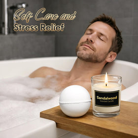 Eletorot bath ball fizzing in water demonstrating fast dissolve and soothing bath experience