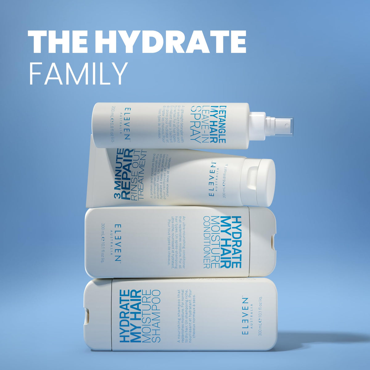ELEVEN AUSTRALIA product on bathroom shelf in styling routine for manageability
