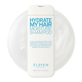ELEVEN AUSTRALIA front bottle showing product label and moisturizing benefit