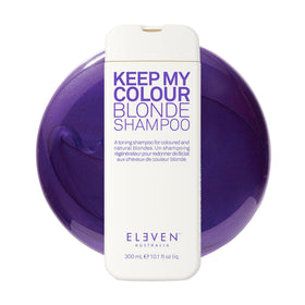 ELEVEN AUSTRALIA front bottle of Keep My Colour Blonde showcasing label and benefit