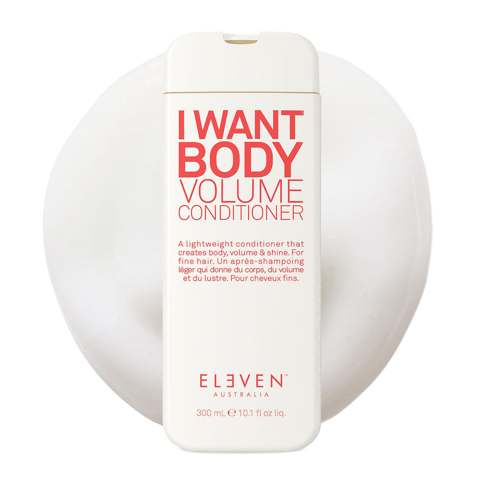 ELEVEN AUSTRALIA front packaging showing 10.1 fl oz bottle and clear branding for volume