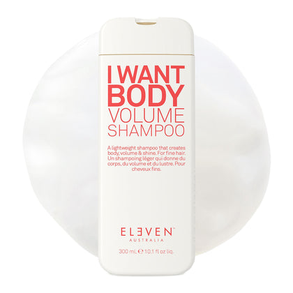 ELEVEN AUSTRALIA front bottle view showing clean branding and volume benefit